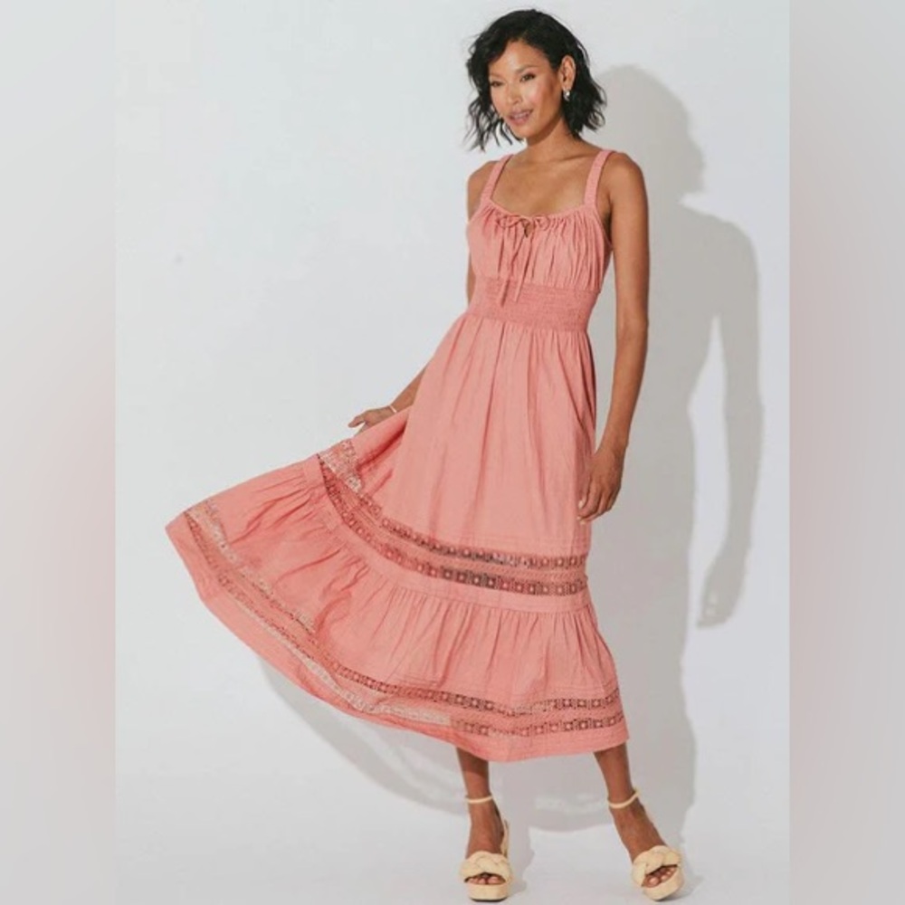 Avalon Midi Dress | Rose